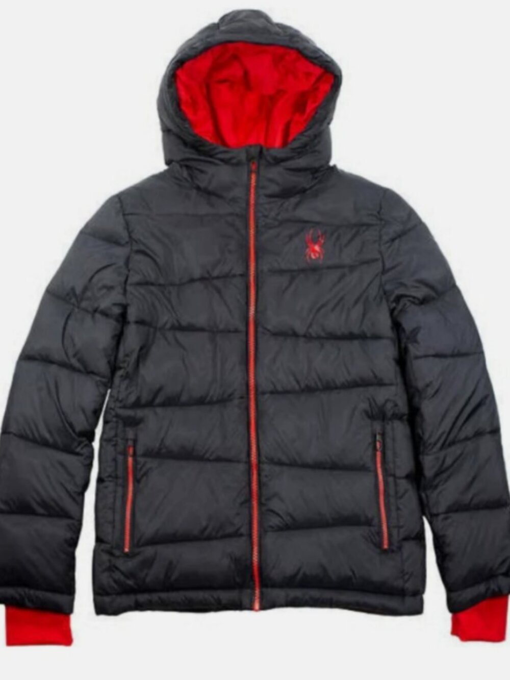 SPYDER Youth Water-Resistant Full Zip Hooded Puffer Jacket MSRP$85